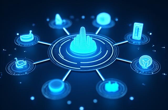 A smart home network dashboard within Tech Liren, showing connected IoT devices like cameras and smart speakers.