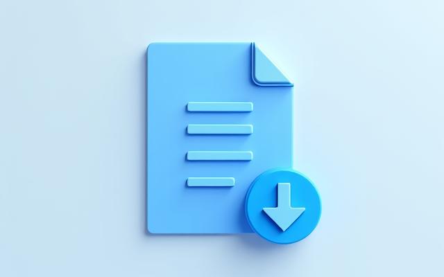Icon representing data export functionality for network speed history.